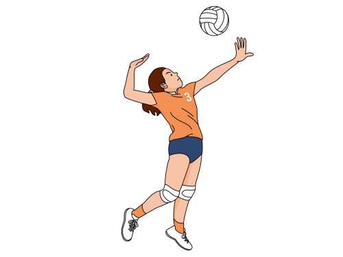 バレーボールのサーブ